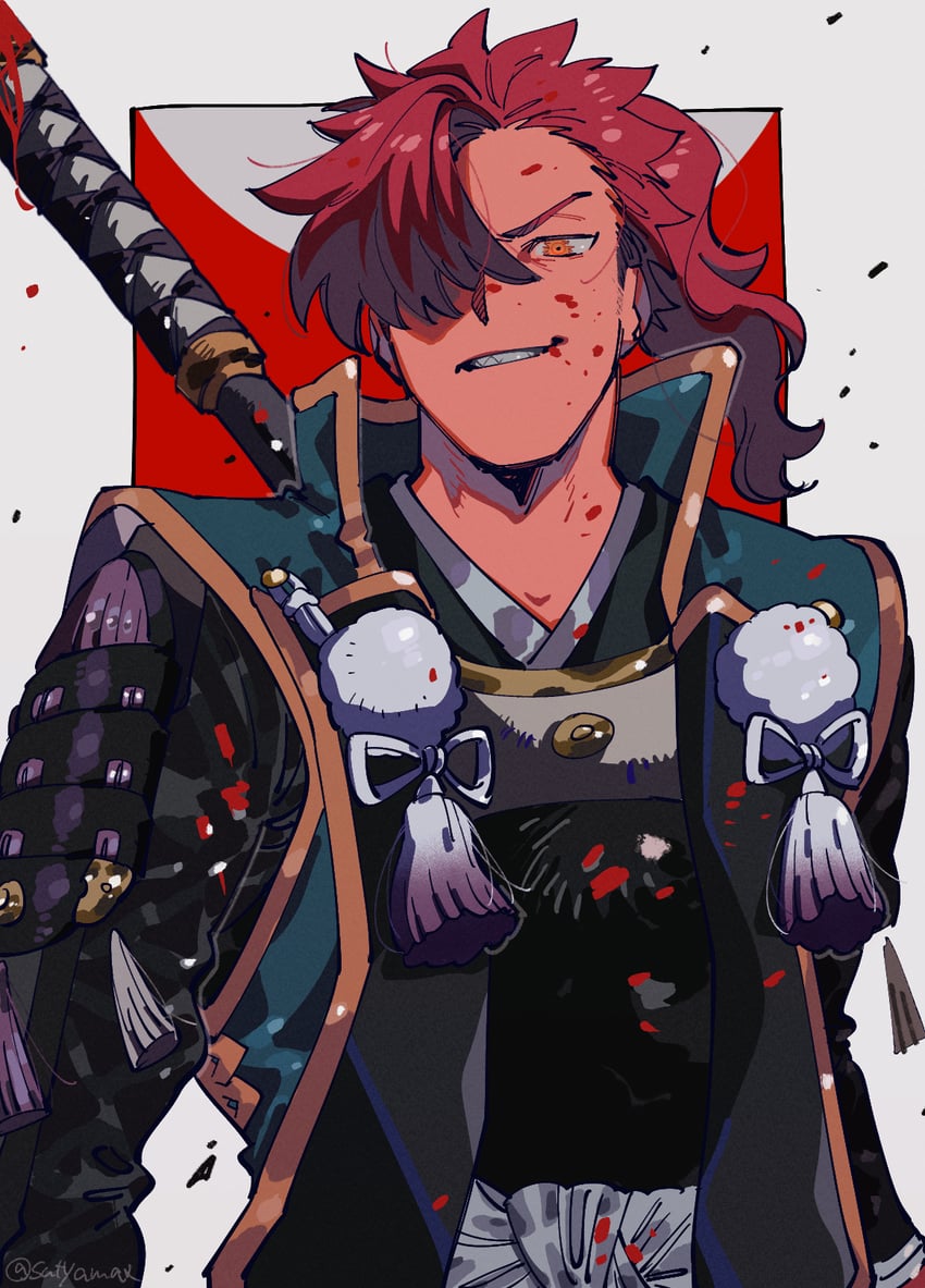 mori nagayoshi (fate and 2 more) drawn by moime