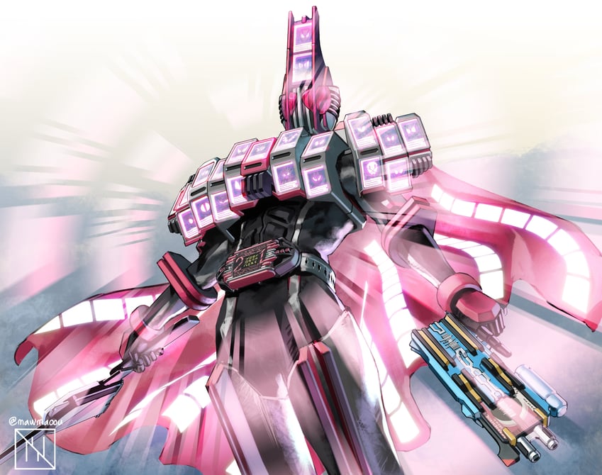 kamen rider decade and kamen rider decade complete form21 (kamen rider and 1 more) drawn by mawmaoou