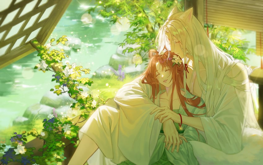 protagonist and qi sili (light and night love) drawn by yibozan62542