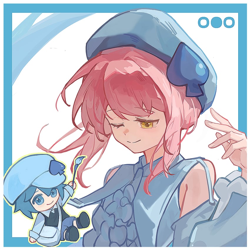 hinamori amu, miki, and amulet spade (shugo chara!) drawn by tangchaolilizi_kuriko