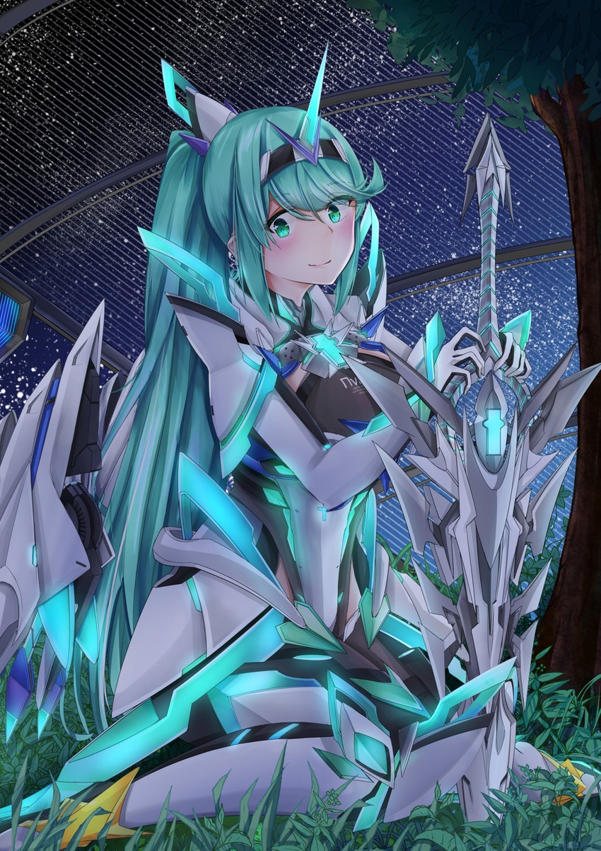 pneuma (xenoblade chronicles and 1 more) drawn by sarasadou_dan