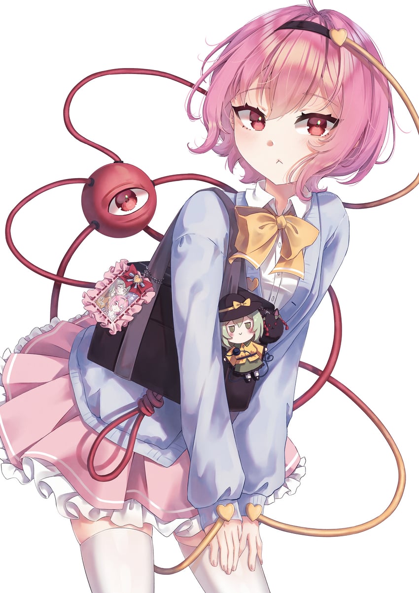 komeiji koishi, komeiji satori, and kaenbyou rin (touhou) drawn by korotrishia