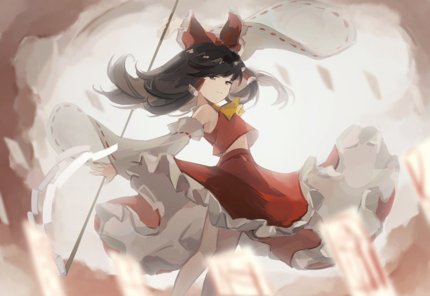 hakurei reimu (touhou and 1 more) drawn by breedo