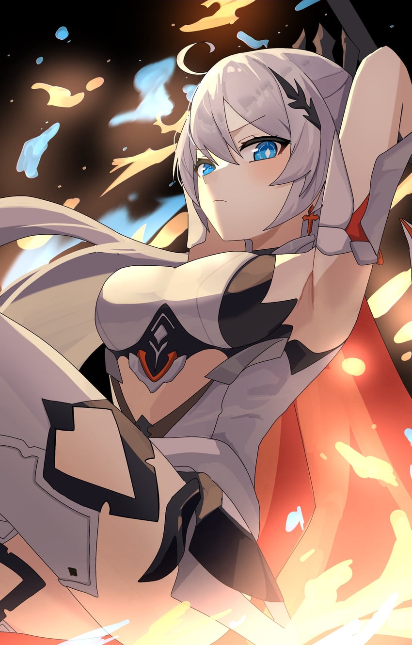 kiana kaslana (honkai and 1 more) drawn by h2o_omizu