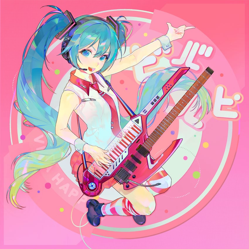 hatsune miku (vocaloid and 1 more) drawn by ed0401