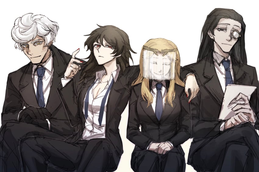 elena, jae-heon, eileen, and pluto (project moon and 1 more) drawn by ira_(34112290)