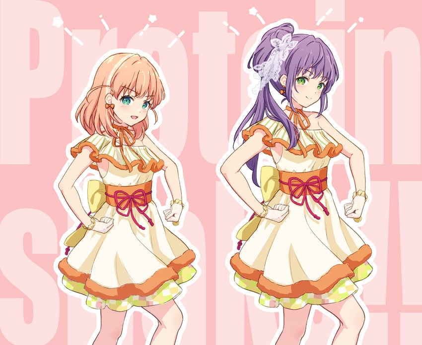 hinoshita kaho and otomune kozue (love live! and 1 more) drawn by hanazora_satsuki