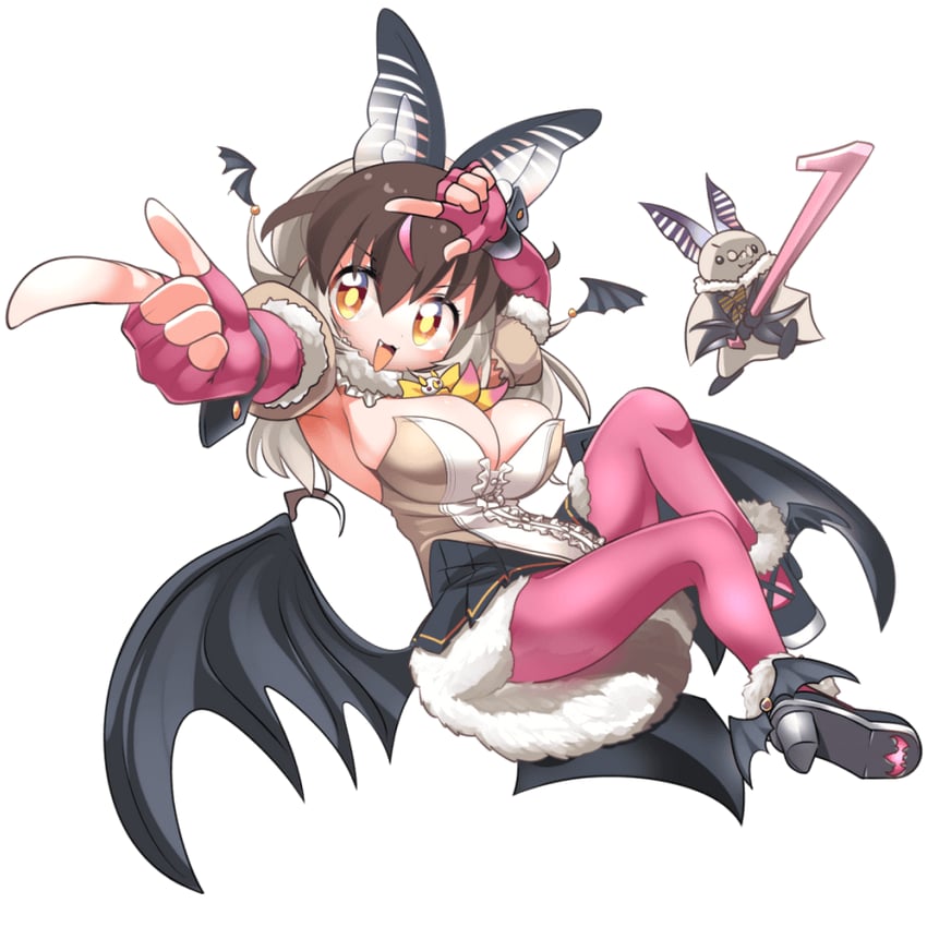 brown long-eared bat and poporu (kemono friends and 1 more) drawn by lets0020