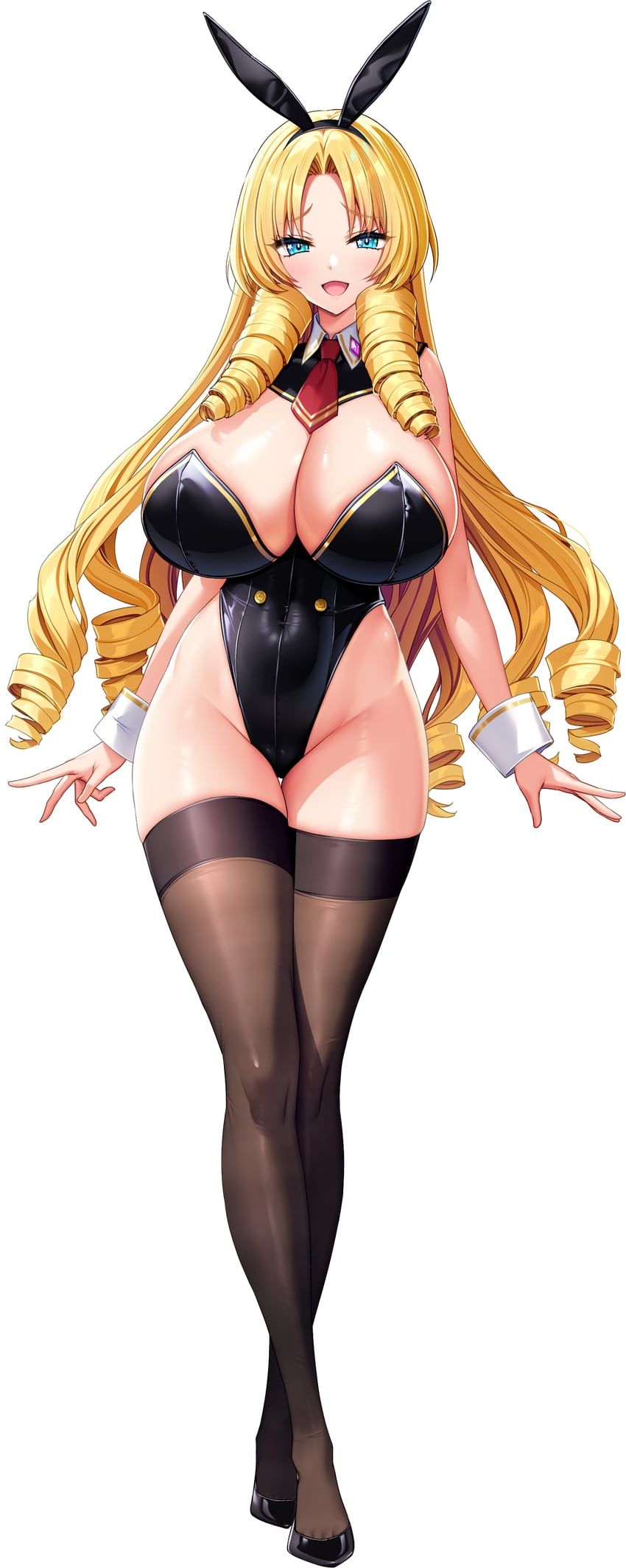 felicia la nacuras (motto! haramase! honoo no oppai isekai oppai bunny gakuen!) drawn by derauea