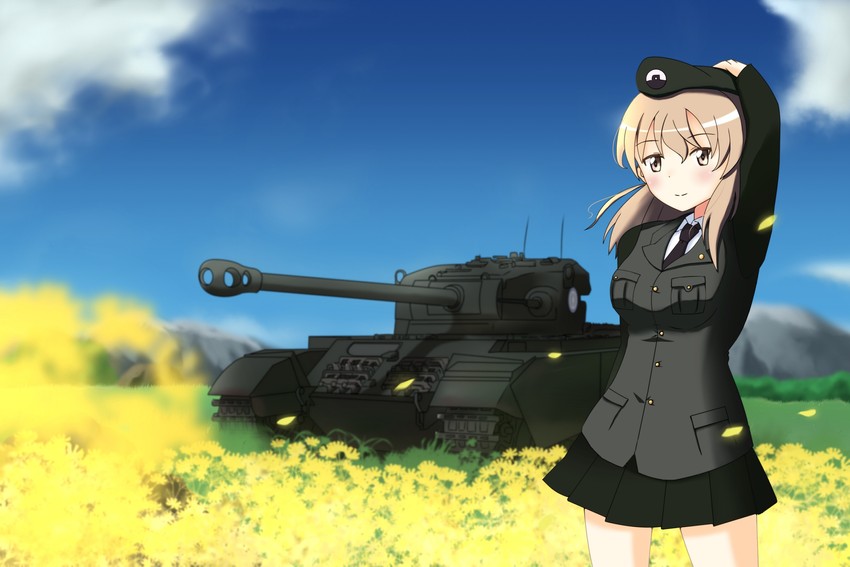 shimada arisu (girls und panzer) drawn by onoderaiser