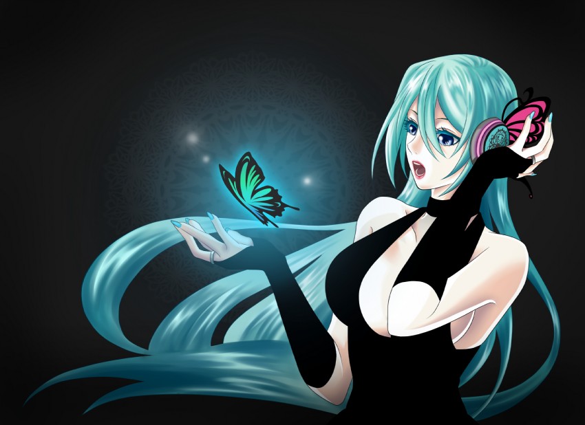 hatsune miku (vocaloid and 1 more) drawn by yoicho_(a_opi_daisuki)