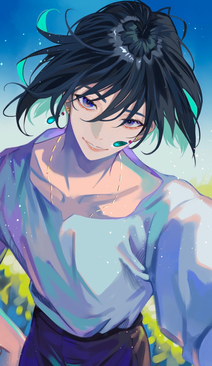 howl pendragon (howl no ugoku shiro) drawn by ponn_mame