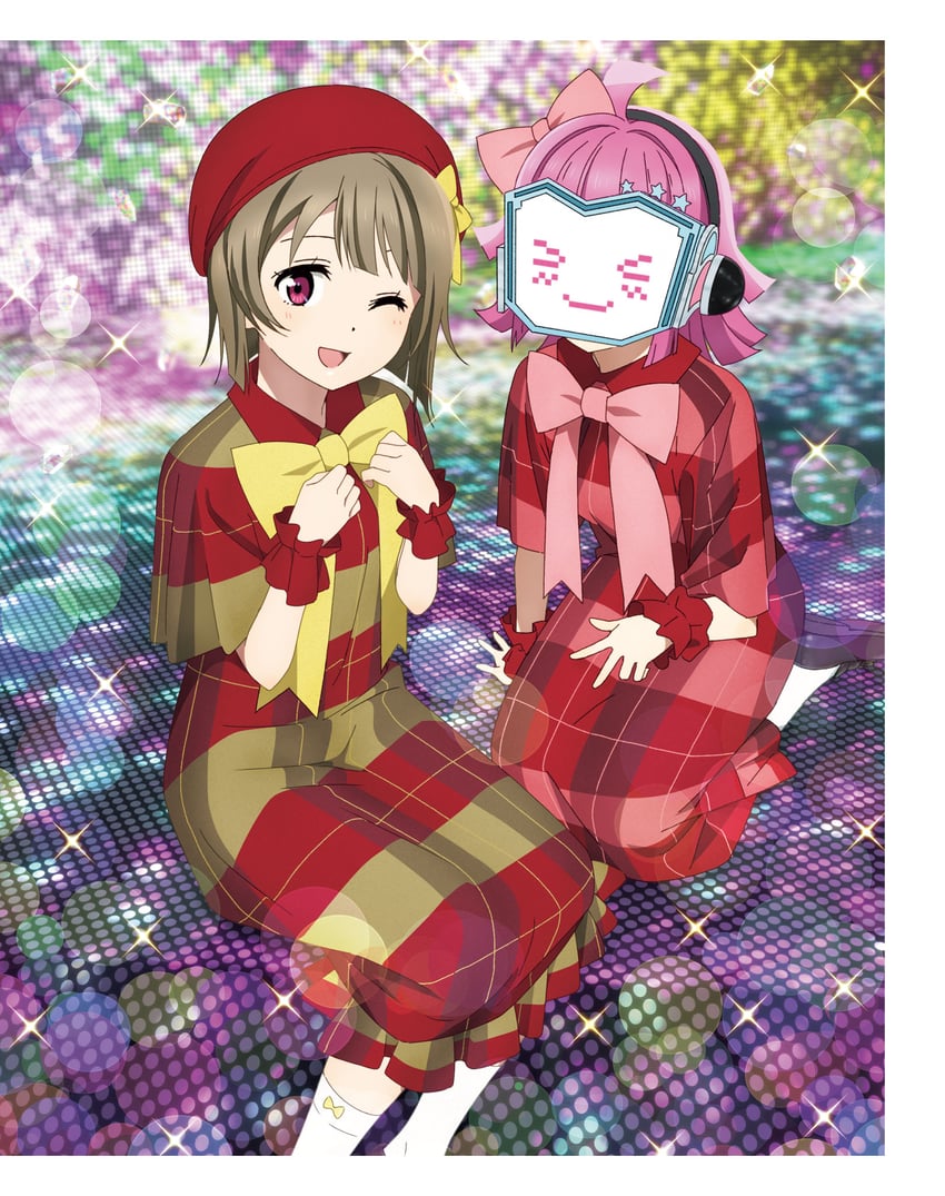 tennoji rina and nakasu kasumi (love live! and 1 more) drawn by yokota_takumi
