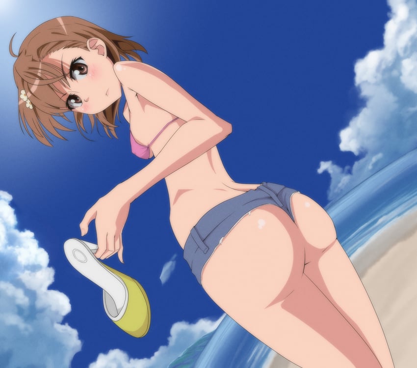 misaka mikoto (toaru majutsu no index and 1 more) drawn by dandere_(tetsudan)