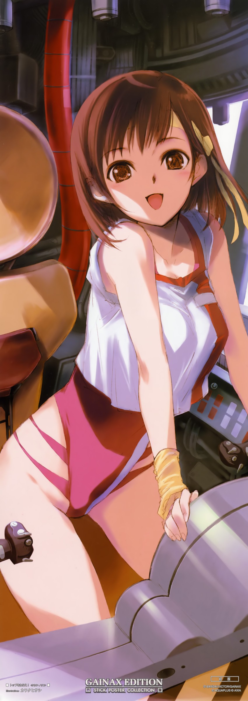takaya noriko (top wo nerae!) drawn by kawata_hisashi