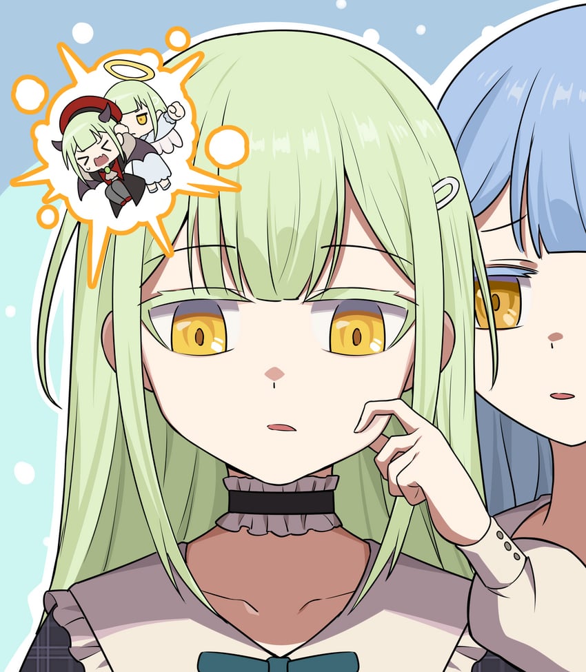 togawa sakiko, wakaba mutsumi, and mortis (bang dream! and 1 more) drawn by yzj21333