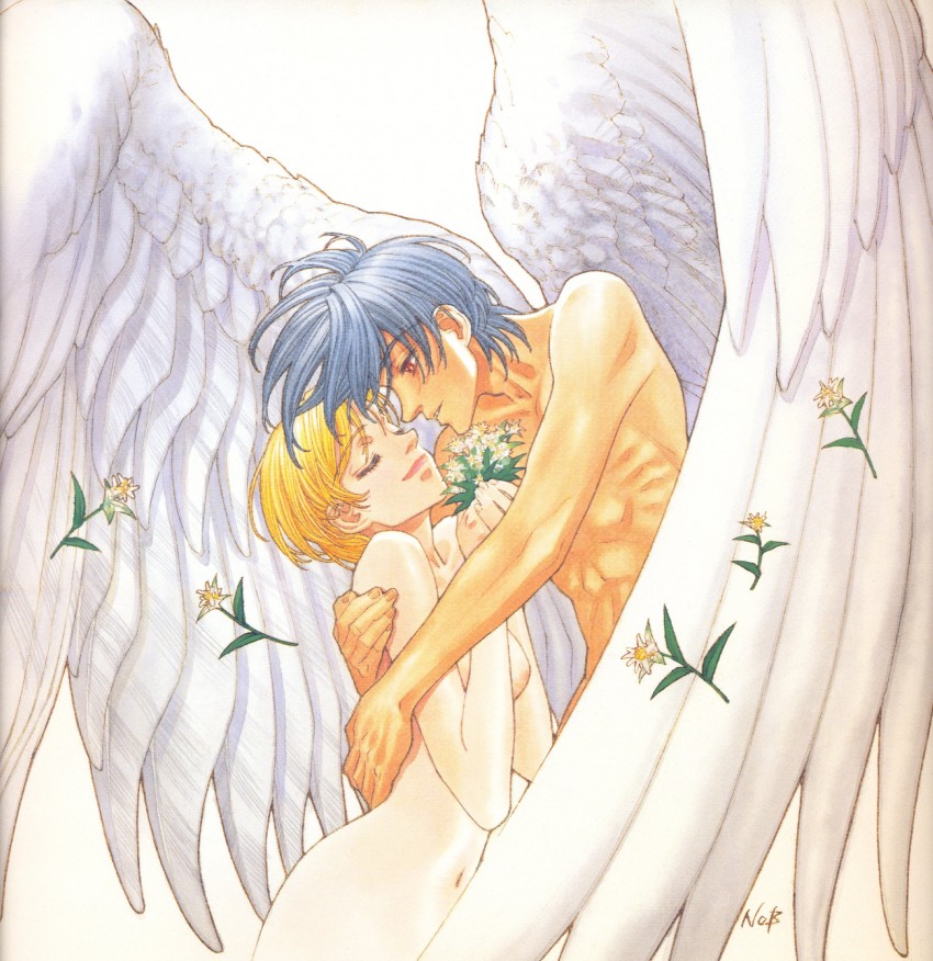 kanzaki hitomi and van fanel (tenkuu no escaflowne) drawn by yuuki_nobuteru