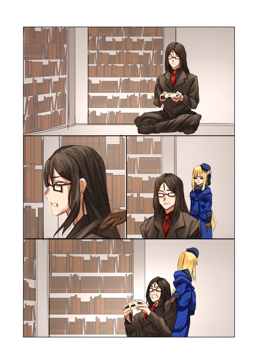 waver velvet, reines el-melloi archisorte, and lord el-melloi ii (fate and 2 more) drawn by obazzotto
