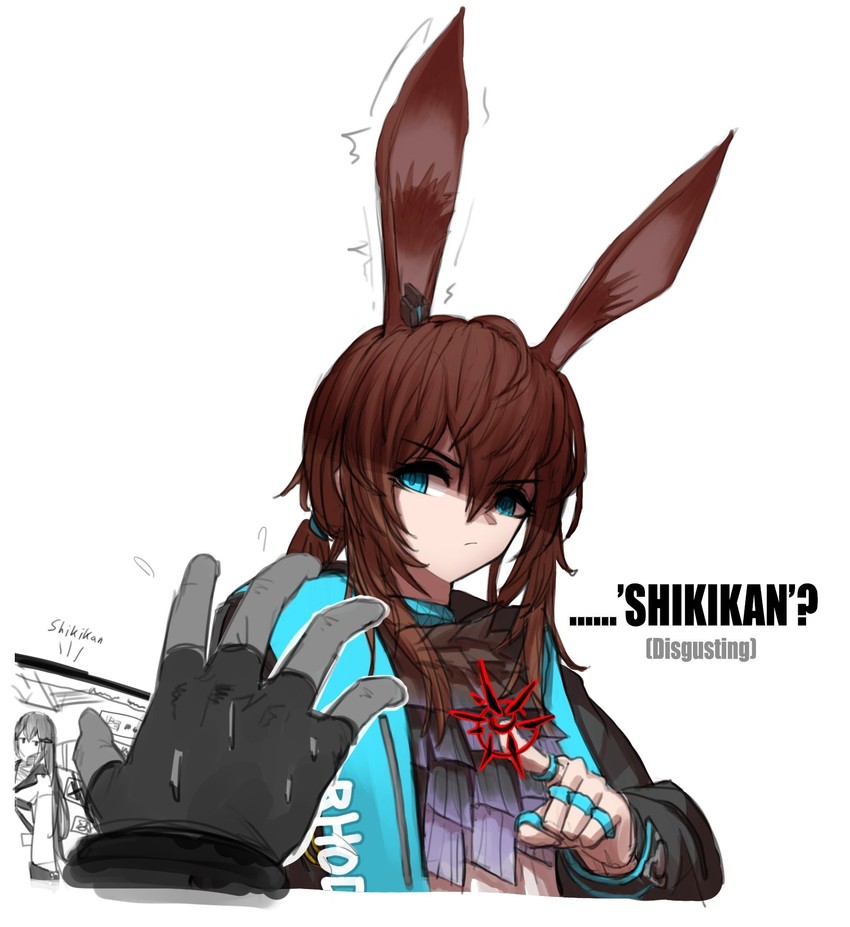 amiya and dandelion (arknights and 1 more) drawn by cheogtanbyeong