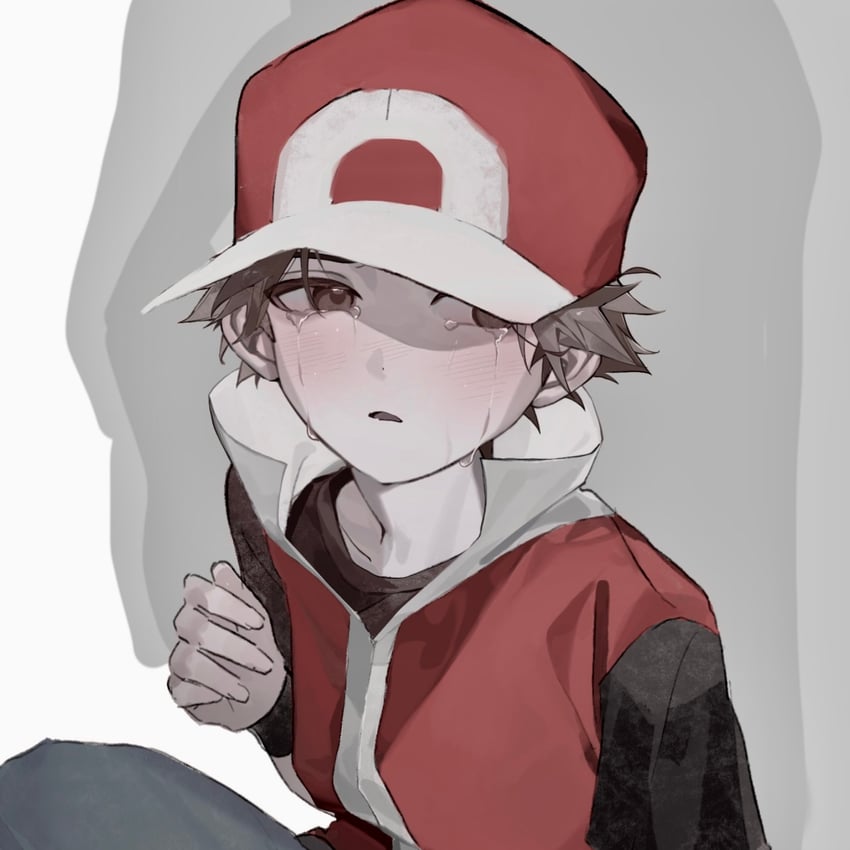 red (pokemon and 1 more) drawn by x_grlo4