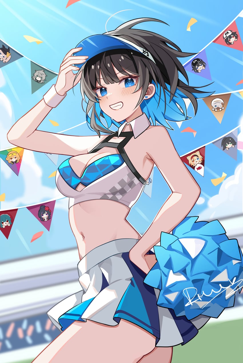 debi (blue archive and 2 more) drawn by tianqing_mw