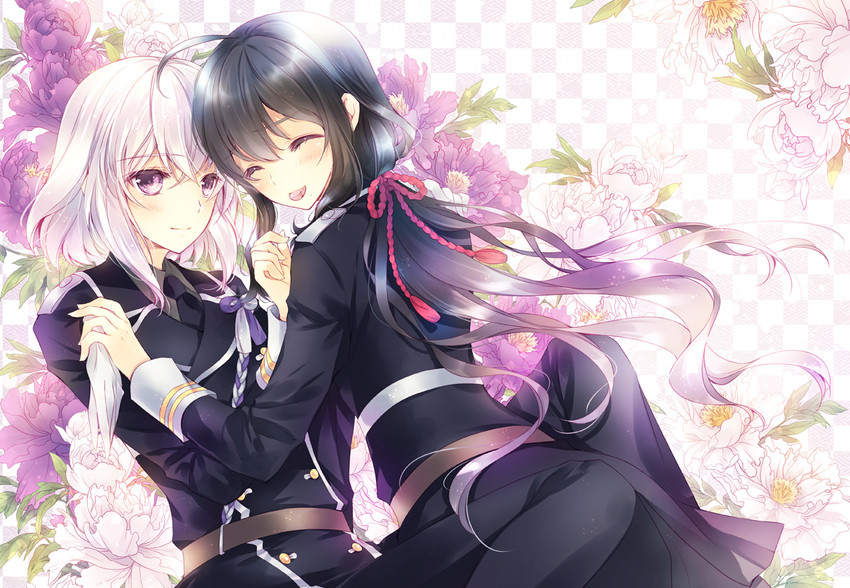 namazuo toushirou and honebami toushirou (touken ranbu) drawn by hayase_akira
