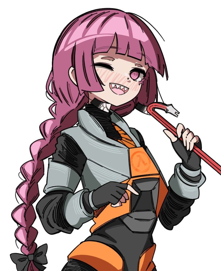 hiroi kikuri and gordon freeman (bocchi the rock! and 1 more) drawn by ghuler