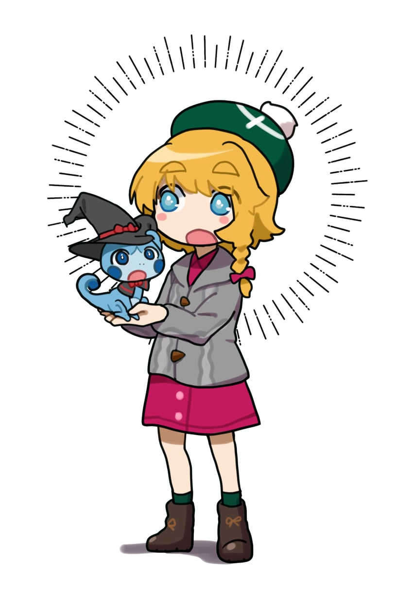 kirisame marisa, gloria, sobble, and meguru (touhou and 3 more) drawn by kakusou