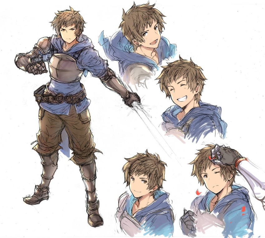 gran, fighter, and percival (granblue fantasy) drawn by natsuno_(natsuno_a1)