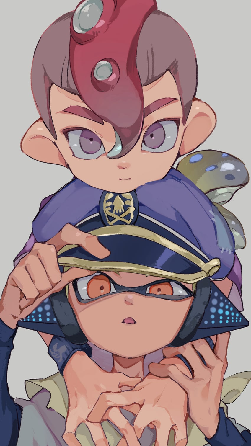 agent 8, agent 3, and captain 3 (splatoon and 1 more) drawn by mkakimikan