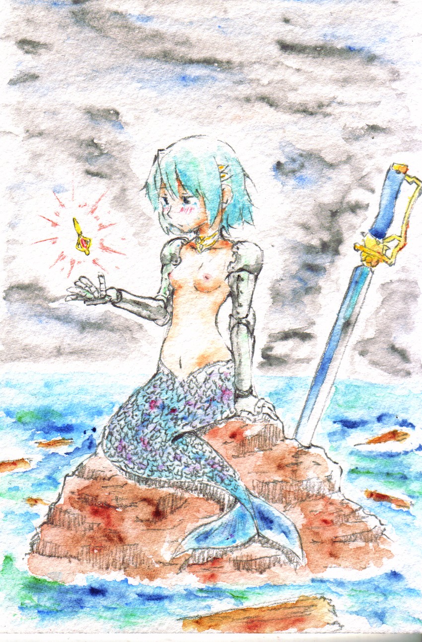 miki sayaka and oktavia von seckendorff (mahou shoujo madoka magica) drawn by matatabeat