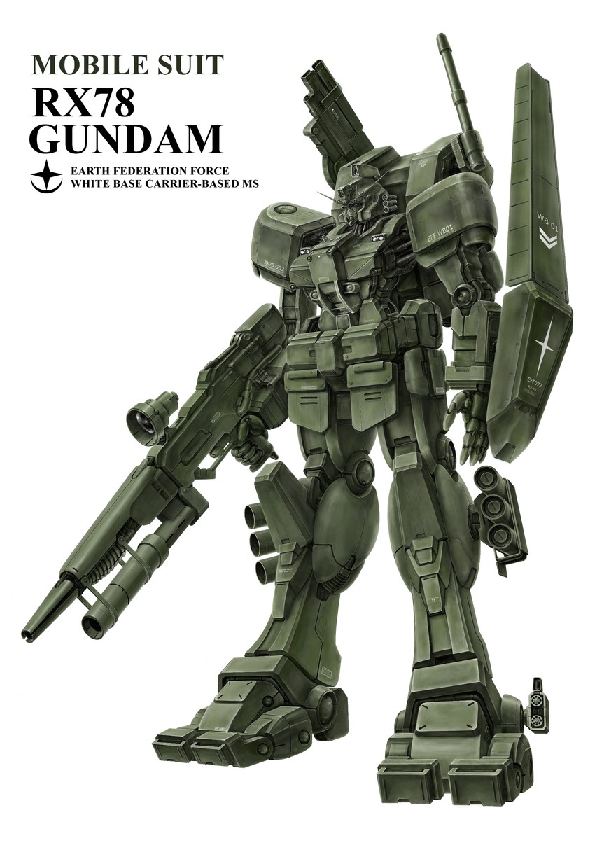 rx-78-2 gundam (gundam and 1 more) drawn by ryu_suio_shou