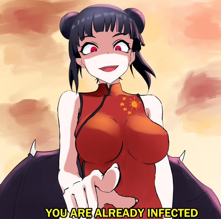 corona-chan (original and 1 more) drawn by zezwizard