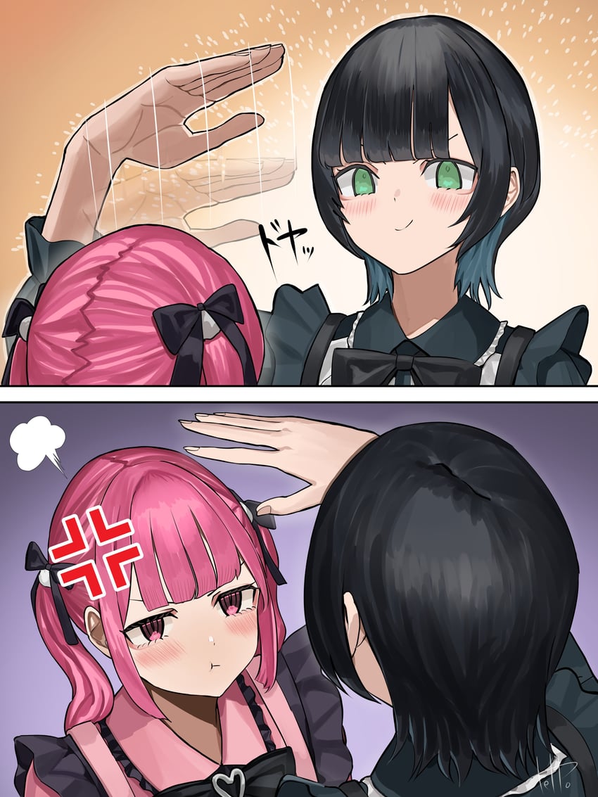 hinamizawa hinami and igarashi ritsu (original) drawn by tetto_(onnoveltet)