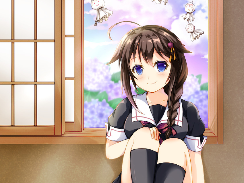 shigure and shigure kai ni (kantai collection) drawn by suika_(sakkuhan)