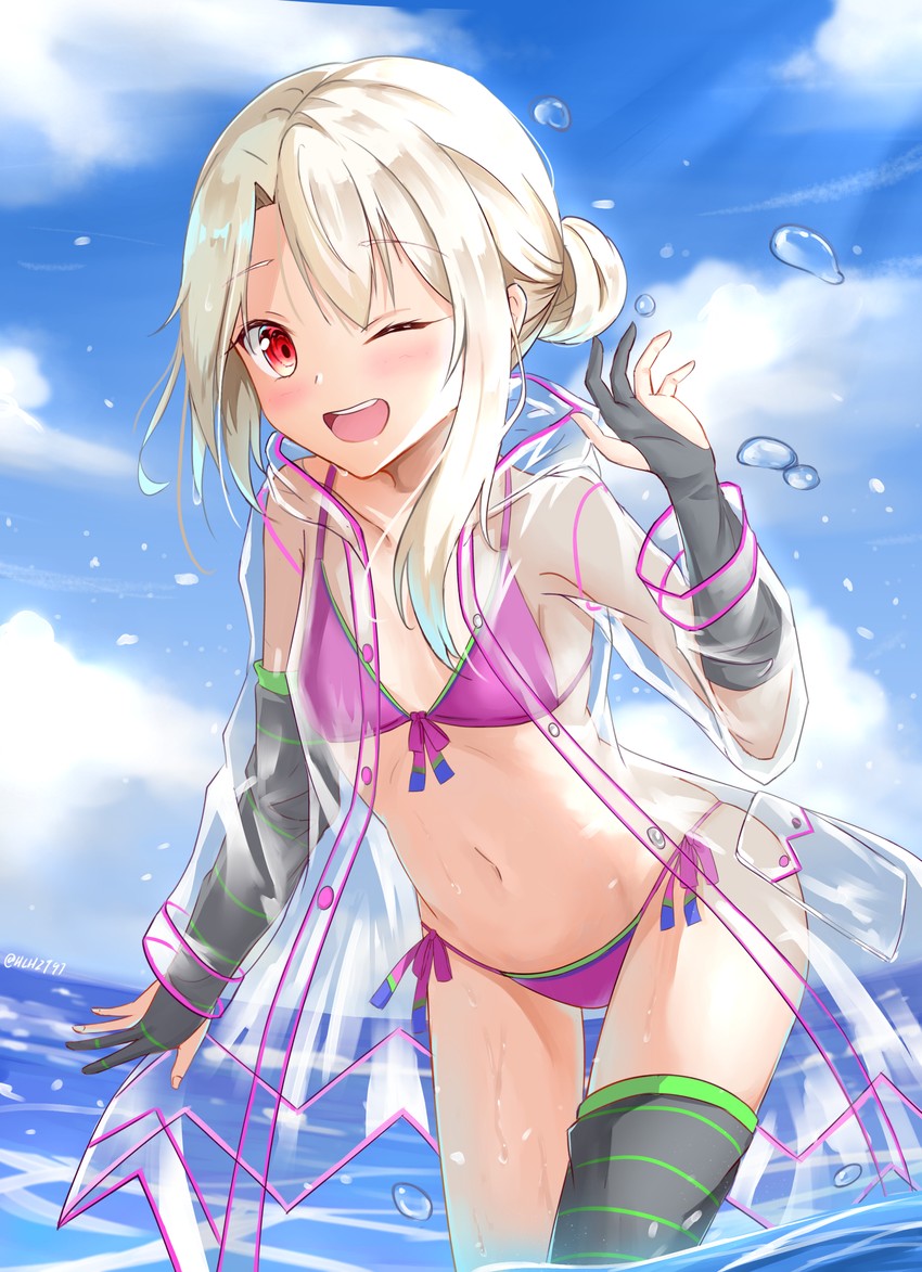 illyasviel von einzbern (fate and 2 more) drawn by hlhzt97