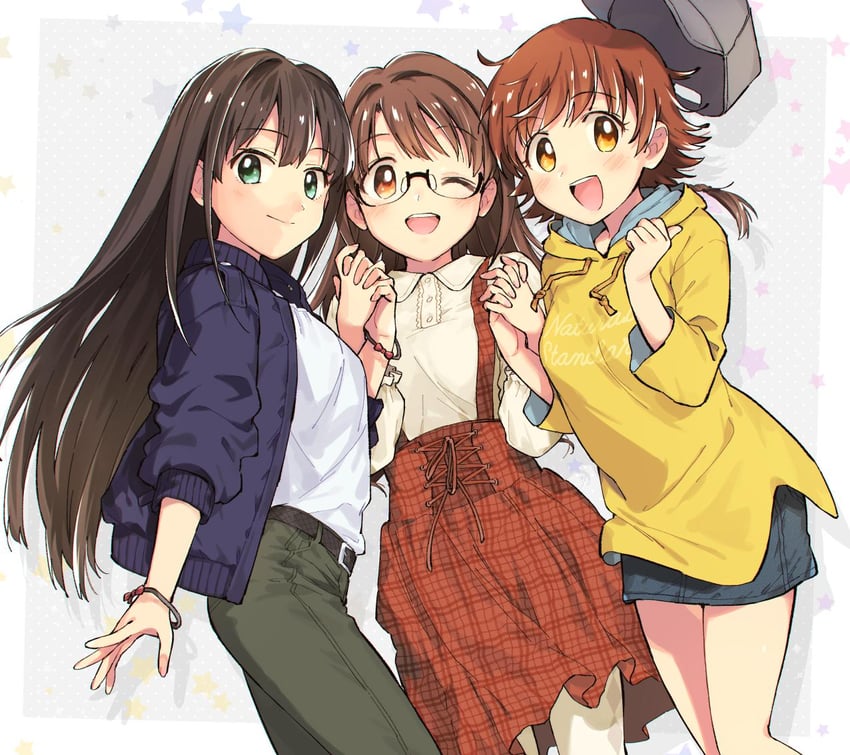 shibuya rin, shimamura uzuki, and honda mio (idolmaster and 2 more) drawn by nanonin