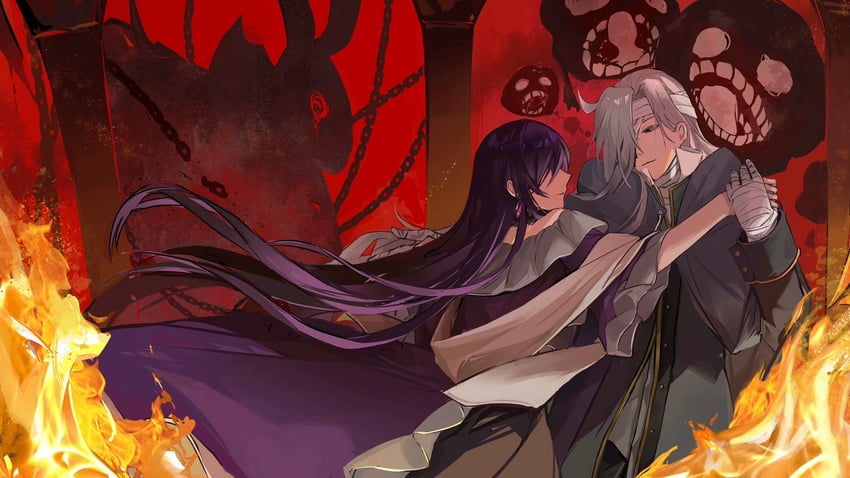 lacie baskerville, b-rabbit, levi baskerville, and humpty dumpty (pandora hearts) drawn by xiuning233