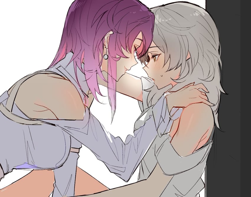 trailblazer, stelle, and kafka (honkai and 1 more) drawn by stlll3314