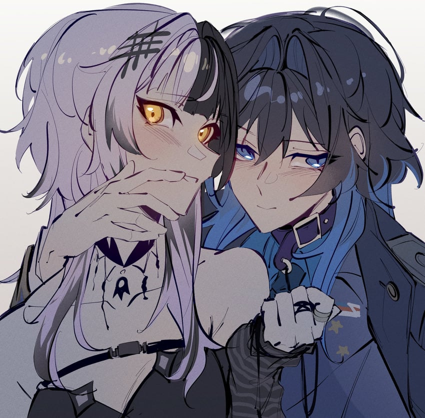 ouro kronii and shiori novella (hololive and 1 more) drawn by legzy