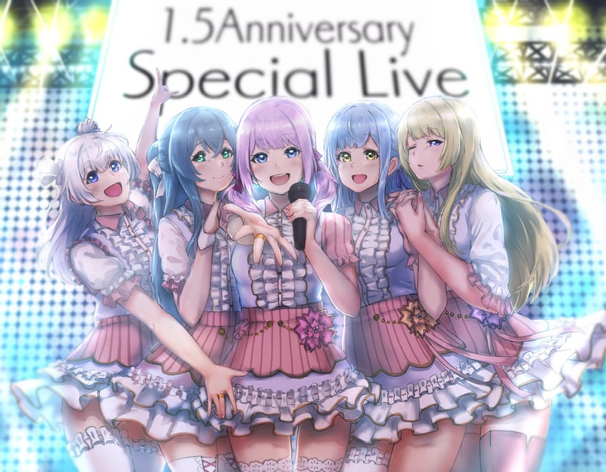 kon kanaho, miyagawa takane, sadamori himeka, toki kureha, and tamba akari (assault lily) drawn by hundred_brazil