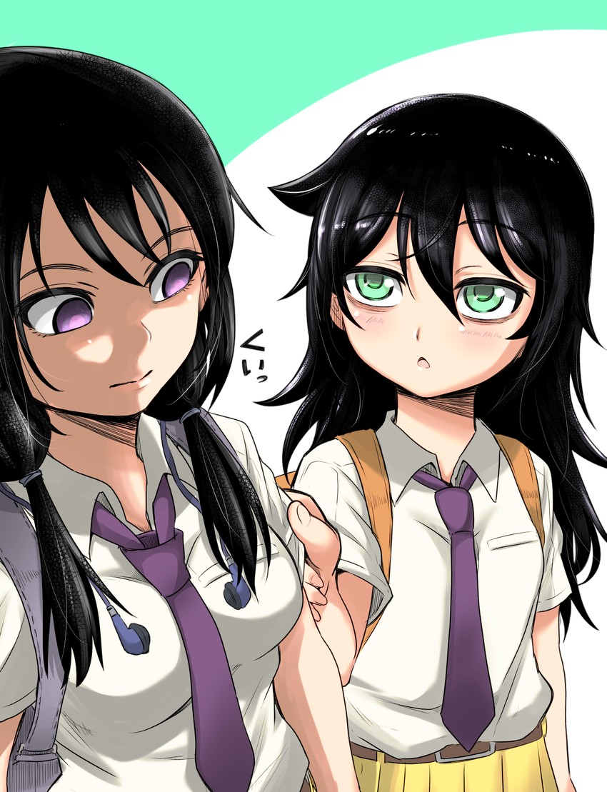 kuroki tomoko and tamura yuri (watashi ga motenai no wa dou kangaetemo omaera ga warui!) drawn by zatou_(kirsakizato)