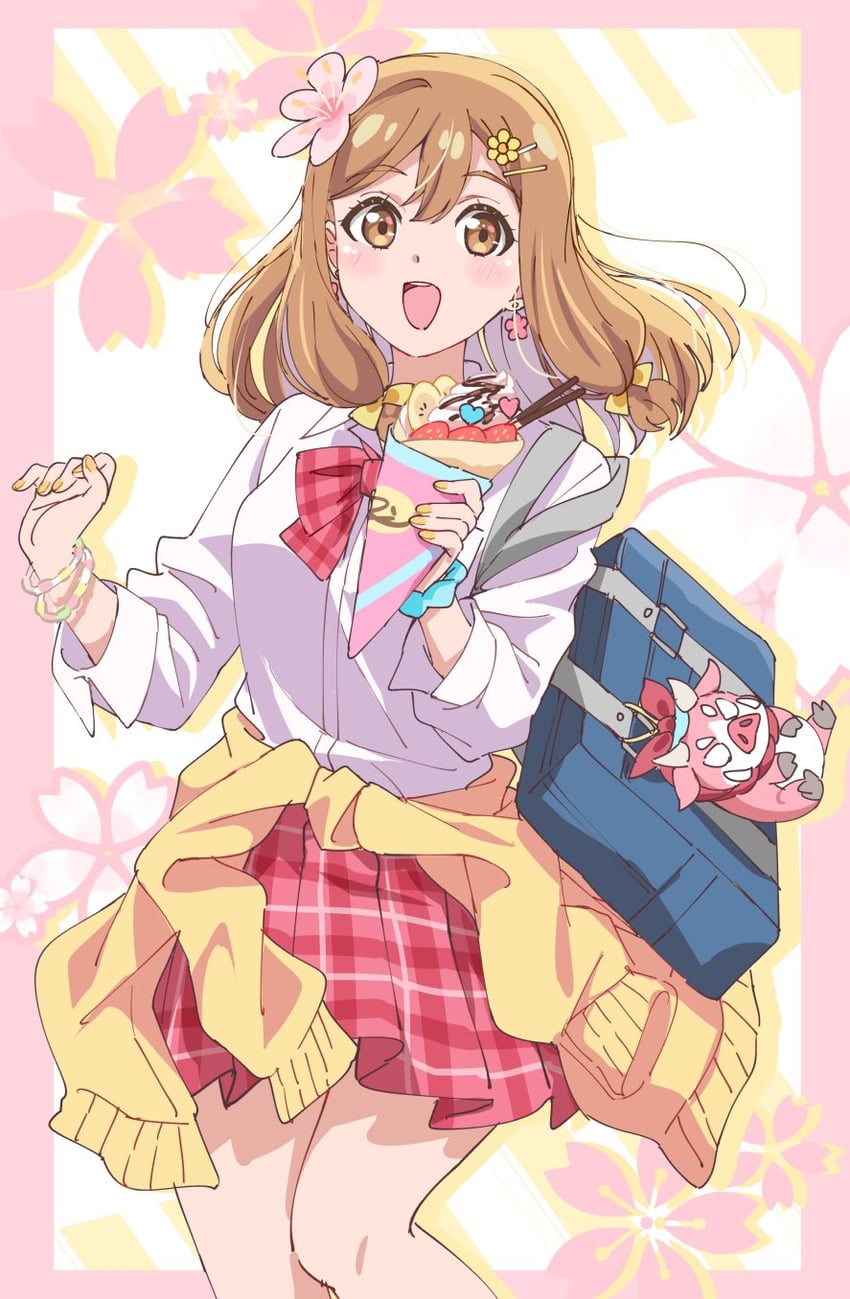 kunikida hanamaru and hanamaru (love live! and 2 more) drawn by vorupi