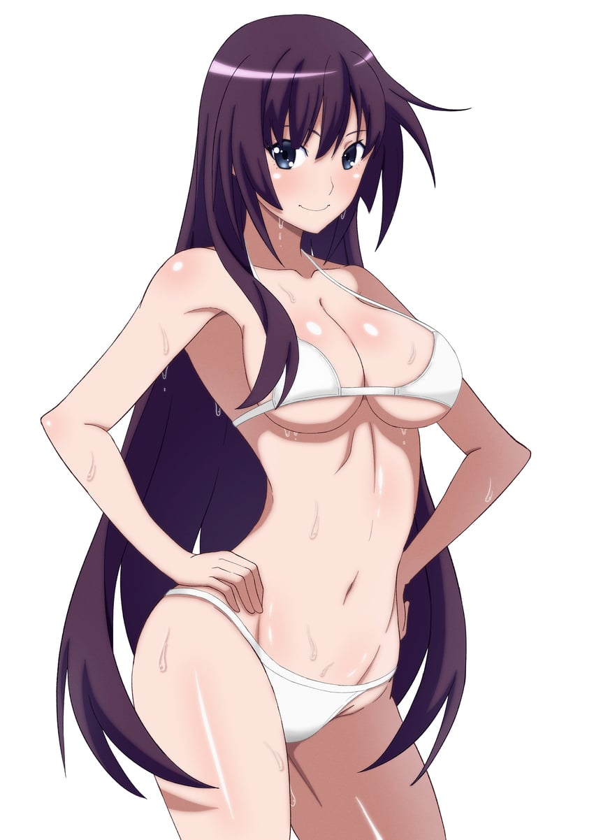 senjougahara hitagi (monogatari) drawn by kakukakusan