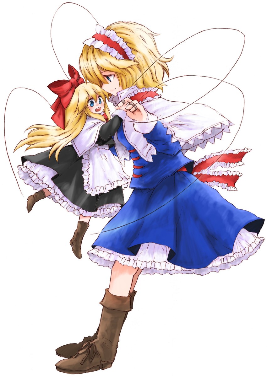 alice margatroid and shanghai doll (touhou) drawn by tamo_no_ko