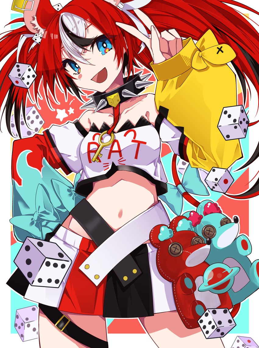 hakos baelz (hololive and 1 more) drawn by hiyashinssu