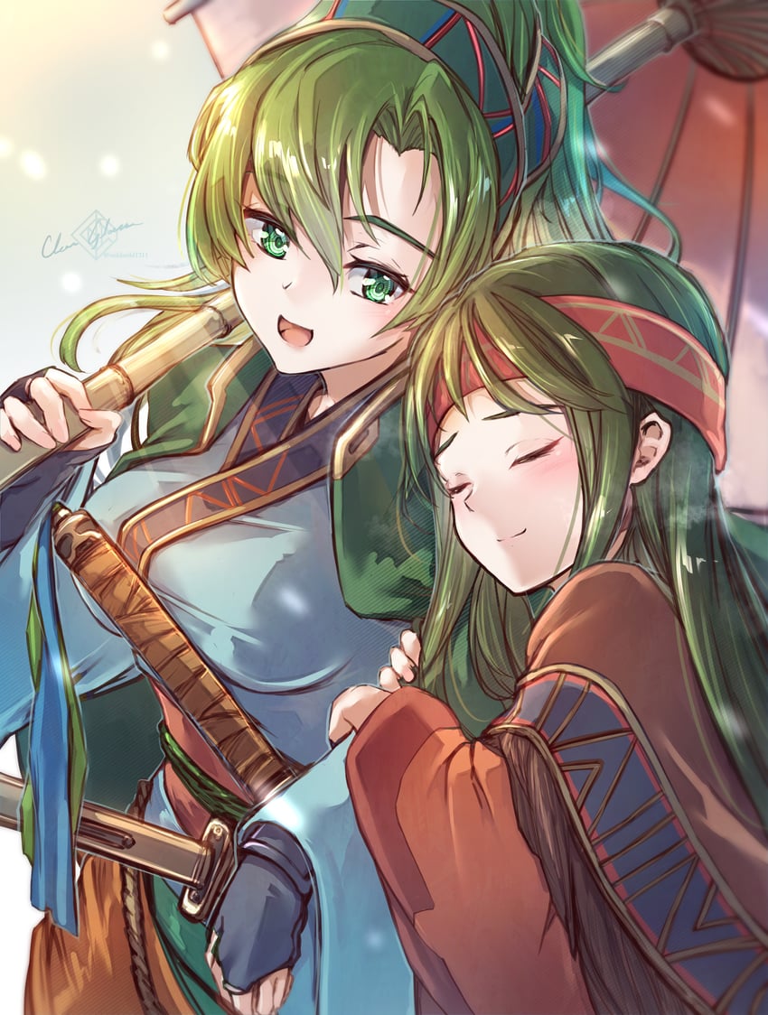 lyn and sue (fire emblem and 2 more) drawn by clear_glass_(mildmild1311)
