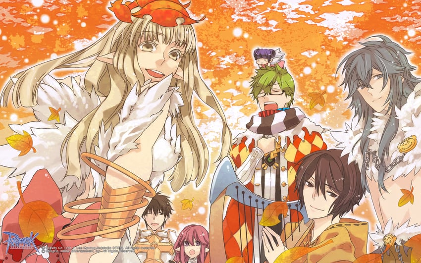 priest, lord knight, shadow chaser, wanderer, minstrel, and 2 more (ragnarok online) drawn by ryo_(ryo)