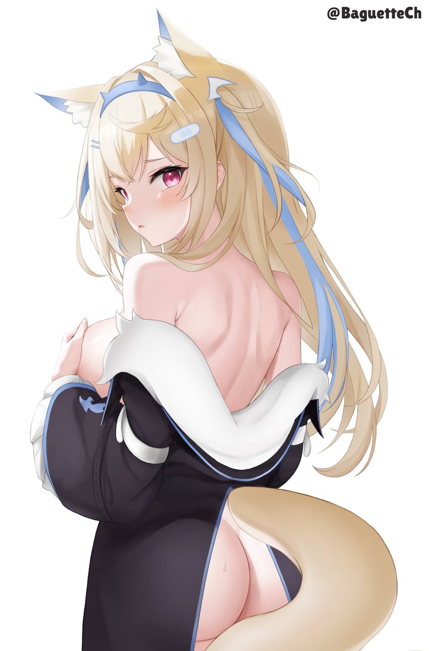 fuwawa abyssgard (hololive and 1 more) drawn by baguette_(baguettech)