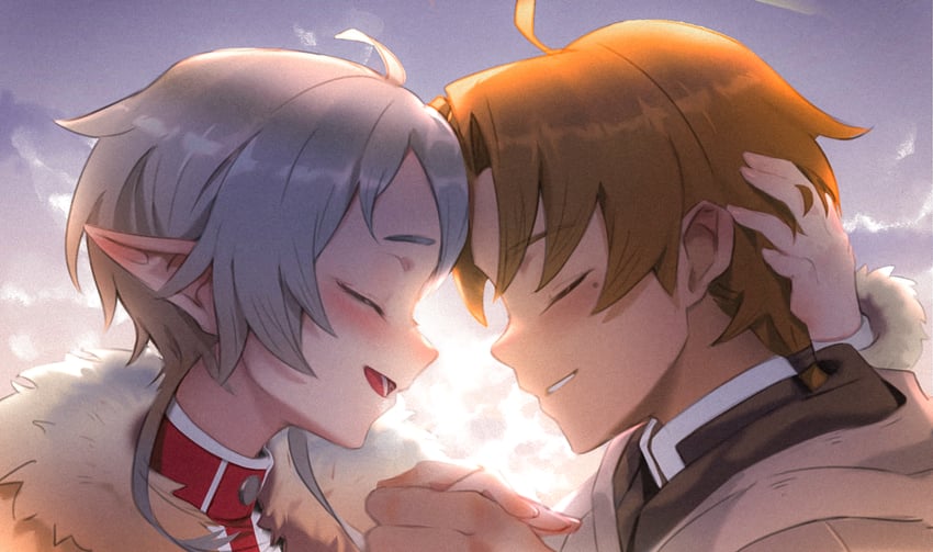 sylphiette and rudeus greyrat (mushoku tensei) drawn by czero_czero